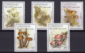 Christmas Island 1984 MUSHROOMS Set Perforated Mint (NH)