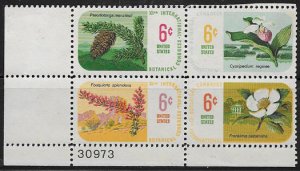 U.S. plate block, Sc 1376-1379, MNH, OG