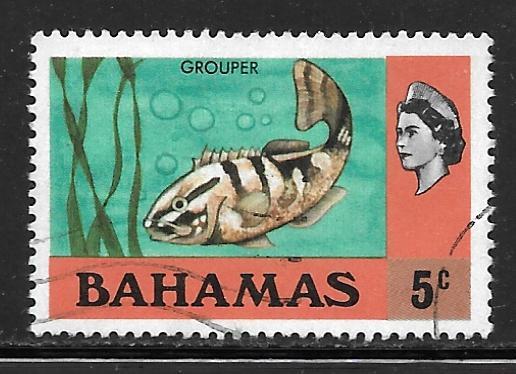 Bahamas 317a: 5c Nassau Grouper (Epinephelus striatus), used, VF