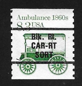 SC# 2231 - 8.3c - Ambulance - Blk. Rt. CAR-RT SORT used single