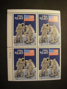 Scott 2419, $2.40 Moon Landing, PB4 #11211 1 UL MNH Priority Mail Beauty