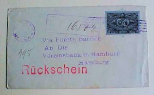GUATEMALA ENTIRE REGISTERED B/S HAMBURG TEMALE