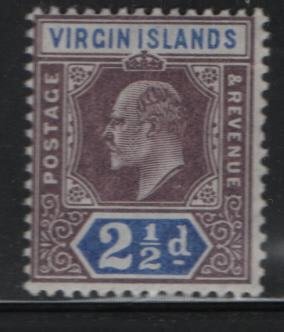 VIRGIN ISLANDS, 32, HINGED, 1904, Edward VII