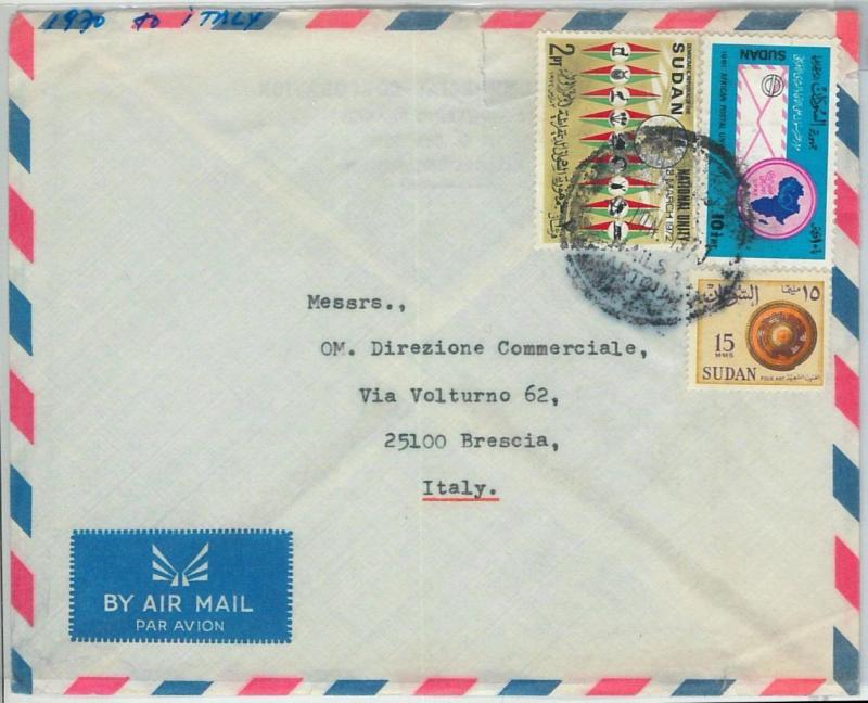 67032 -  S DAN - Postal History -   LETTER Cover  to ITALY