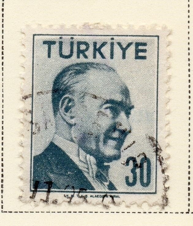 Turkey 1957 Early Issue Fine Used 30k. 093076