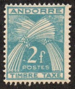 French Andorra Sc #J34 Mint Hinged