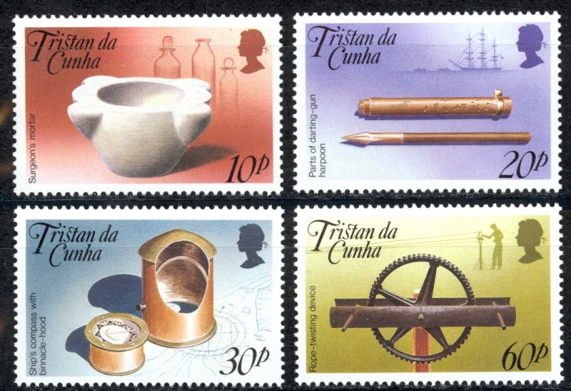 Tristan Da Cunha Sc# 468-471 MNH 1989 Artifacts