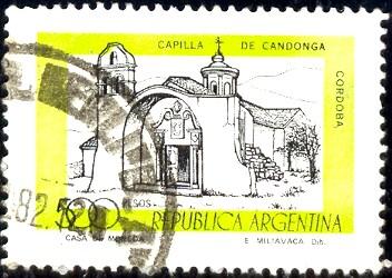 Candonga Chapel, Cordoba, Argentina stamp SC#1173 used