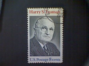 Stamp, United States, Scott #1499, used (o), 1973, Harry S. Truman, 8¢