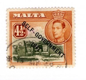 Malta #215 Used Stamp - CAT VALUE $1.00