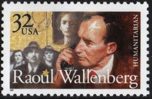 SC#3135 32¢ Raoul Wallenberg Single (1997) MNH