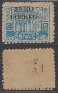 HONDURAS 1925 Sc C1 Yvert PA1 BLACK OVERPRINT HINGED MINT FINE €160.00+