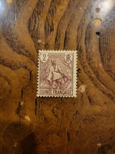 Stamps French Guinea Scott #19 h