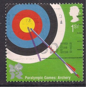 GB 2009 QE2 1st Olympic & Paralympics Archery used SG 2982 ( H1090 )