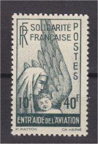 FRENCH COLONIES AIRPOST 10 + 40F 1944, VF MNH