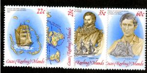 COCOS ISLAND 61-4 MNH SCV $1.65 BIN $.90