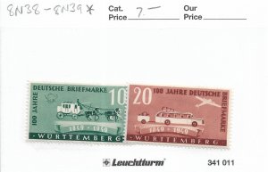 Germany: Wurttemberg Sc # 8N38 - 8N39 MH (57515)