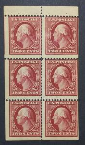 MOMEN: US #375a BOOKLET MINT OG NH $200 #20524