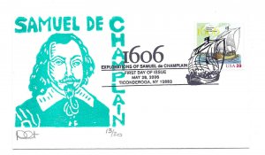 4073 Samuel de Champlain David Curtis FDC