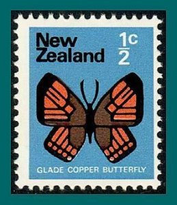 New Zealand 1970 Glade Copper Butterfly, 0.5c MNH  #438,SG914