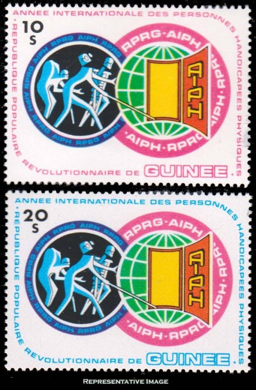Guinea Scott 850-851 Mint never hinged.