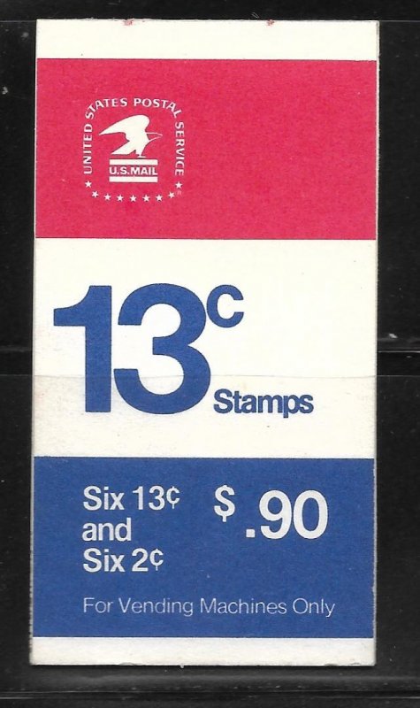 United States-Scott #BK127- Unexploded - 90c Red & Blue 1 #1595a + 1 #1280c