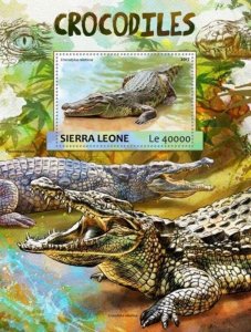 Sierra Leone - 2017 Crocodiles - Stamp Souvenir Sheet - SRL17304b