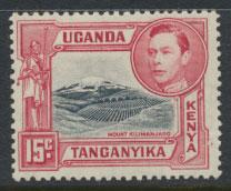 Kenya Tanganyika Uganda KUT SG 137 SC # 72  - Mint  Hinged  perf 13¼ see det...