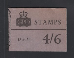 GB #L25p  (1961 April 4'6  booklet)  CV £45.00