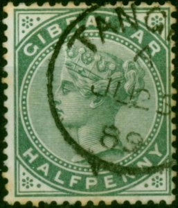 Morocco Agencies Tangier 1889 1/2d Dull Green SGZ127 Fine Used