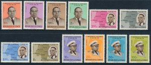 Congo 1st anniversary of Independence Sc 420-431 SG 384-395 MUH