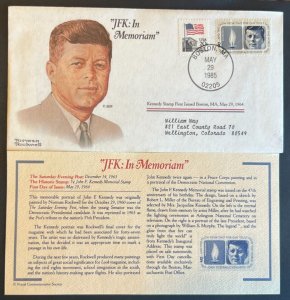 JFK: IN MEMORIAM #1246 MAY 29 1965 BOSTON MA FIRST DAY COVER (FDC) BX6