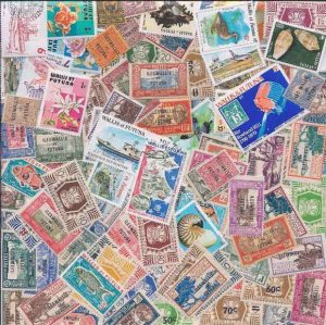 Wallis & Futuna Stamp Collection - 100 Different Stamps