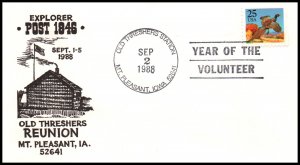 US Old Threshers Reunion Mt Plesant,IA 1988 Cover