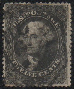 USA #36 VF, bold color, well centered for this notorious off centered issue, ...