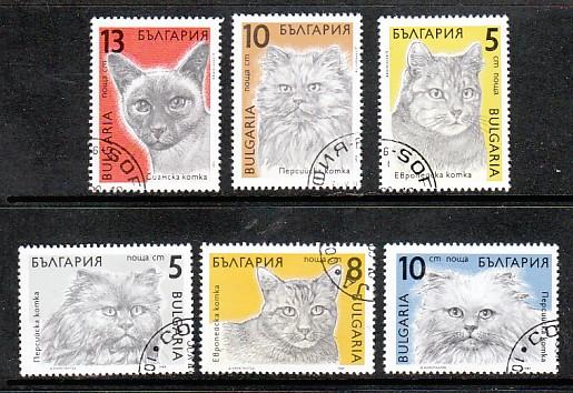 Bulgaria Cats 3510-5 CTO VF NH