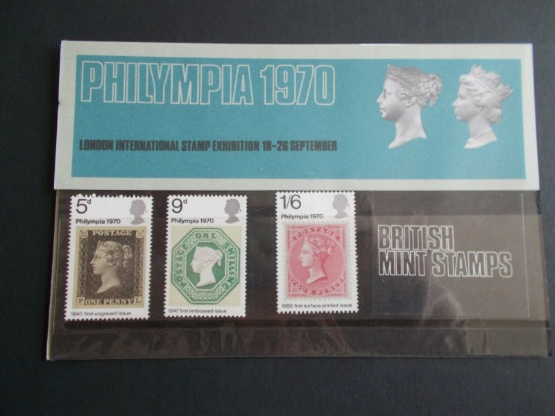 GB QEII 1970 Philympia Presentation Pack in Original Cellophane Superb M/N/H