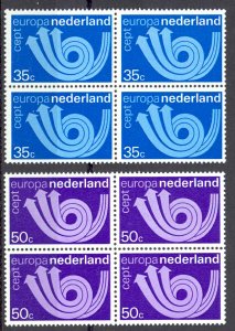 Netherlands Sc# 504-505 MNH block/4 1973 Europa