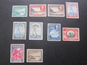 Bermuda 1936 Sc 105-112,114 MNH/MH