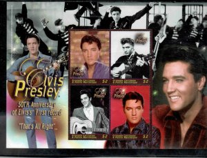 GRENADA GRENADINES #2560  2004   ELVIS PRESLEY    MINT VF NH  O.G  SHEET4