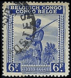 BELGIAN CONGO   #222 USED (6)