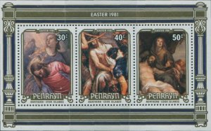 Cook Islands Penrhyn 1981 SG221 Easter MS MNH