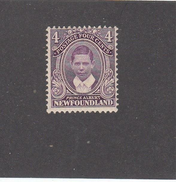 NEWFOUNDLAND # 107 VF-MLH 4cts PRINCE ALBERTS CAT VALUE $50 (NF7)