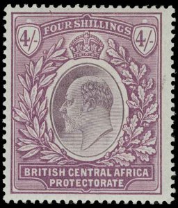 British Central Africa Scott 66 Variety Gibbons 64w Mint Stamp