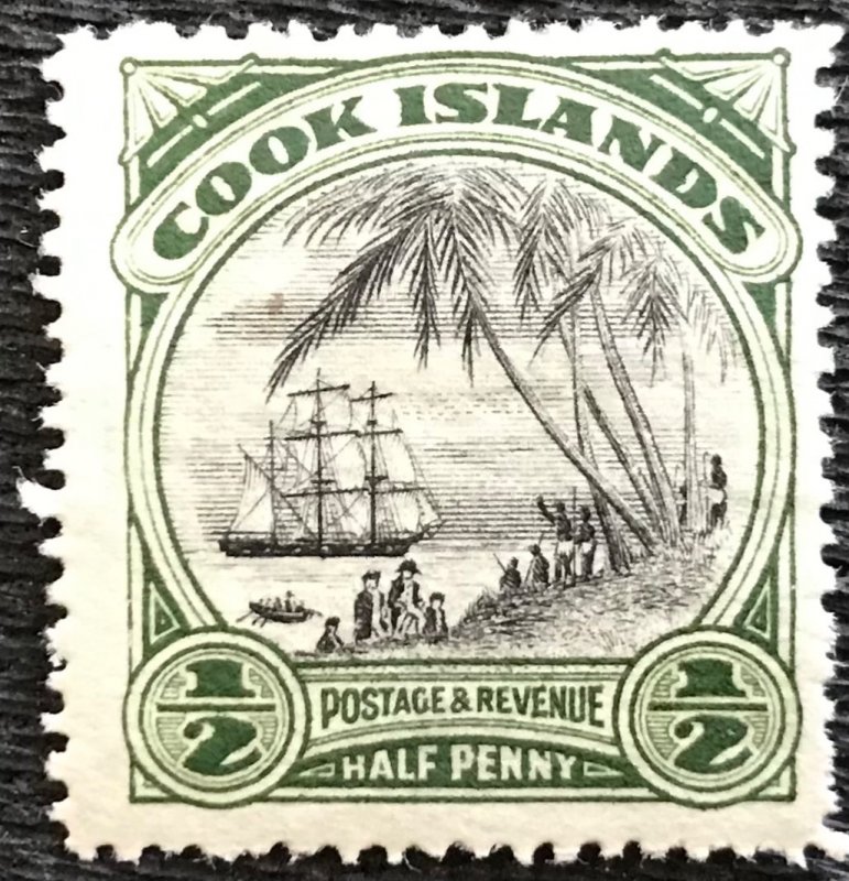 Cook Islands *MH* #91 Single Landing of Capt Cook SCV $1.20 L21
