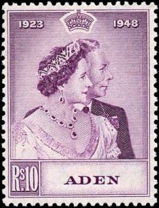 Aden #31, Single Incomplete Set, 1949, Never Hinged