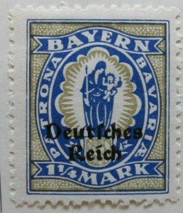 A6P44F88 Germany 1920-21 Bavaria 1 1/4pf mh*