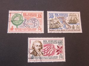 New Hebrides 1968 Sc 127-9 set FU