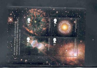 Great Britain Sc 2075 2002  Astronomy stamp sheet mint NH