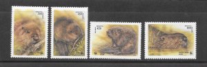 WILDLIFE - BELARUS #117-20  BEAVERS WWF  MNH